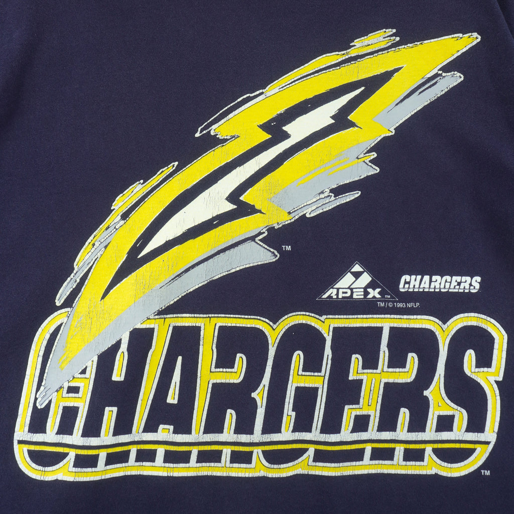 NFL (Apex One) - San Diego Chargers t-Shirt 1993 X-Large Vintage Retro Football