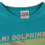 NFL (Team Rated) - Miami Dolphins Spell-Out T-Shirt 1994 Large vintage retro football