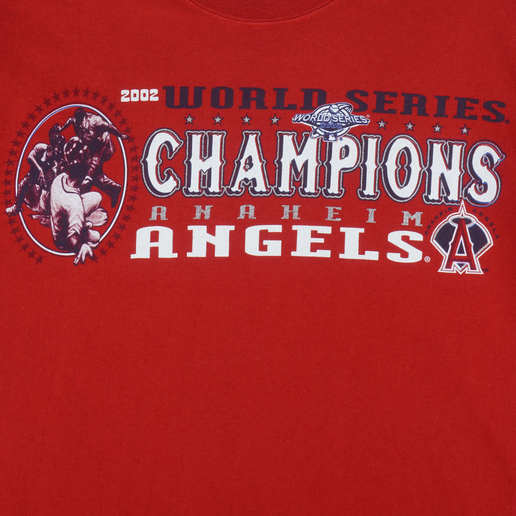 MLB (Delta) - Anaheim Angels World Series Champions T-Shirt 2002 Medium