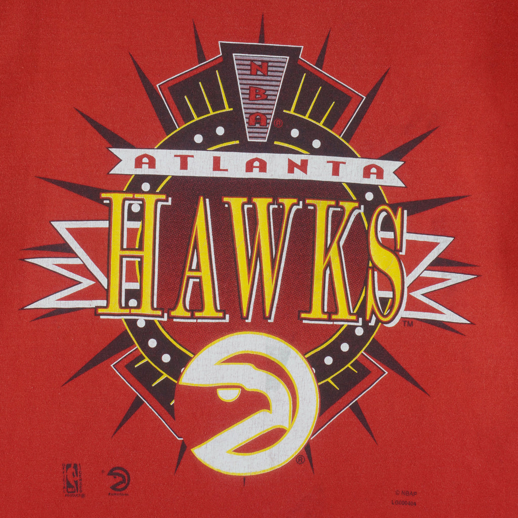 NBA (Logo 7) - Atlanta Hawks T-Shirt 1990s X-Large vintage retro basketball