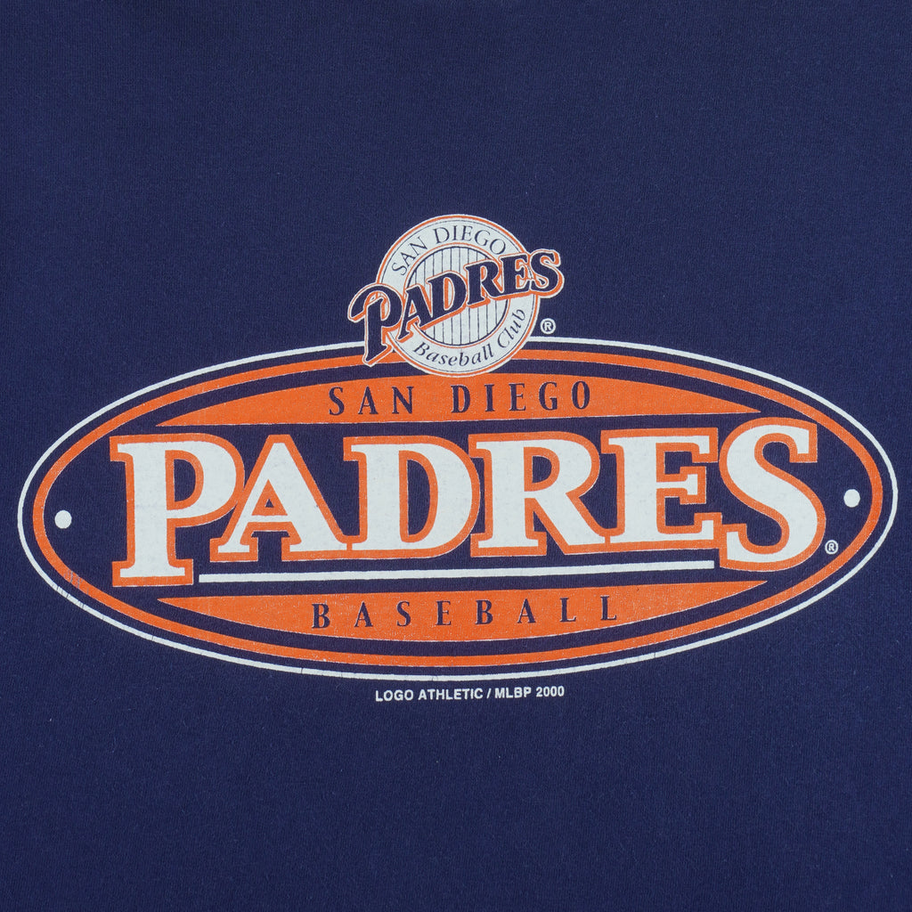 MLB (Logo Athletic) - San Diego Padres National League T-Shirt 2000 Large vintage retro baseball