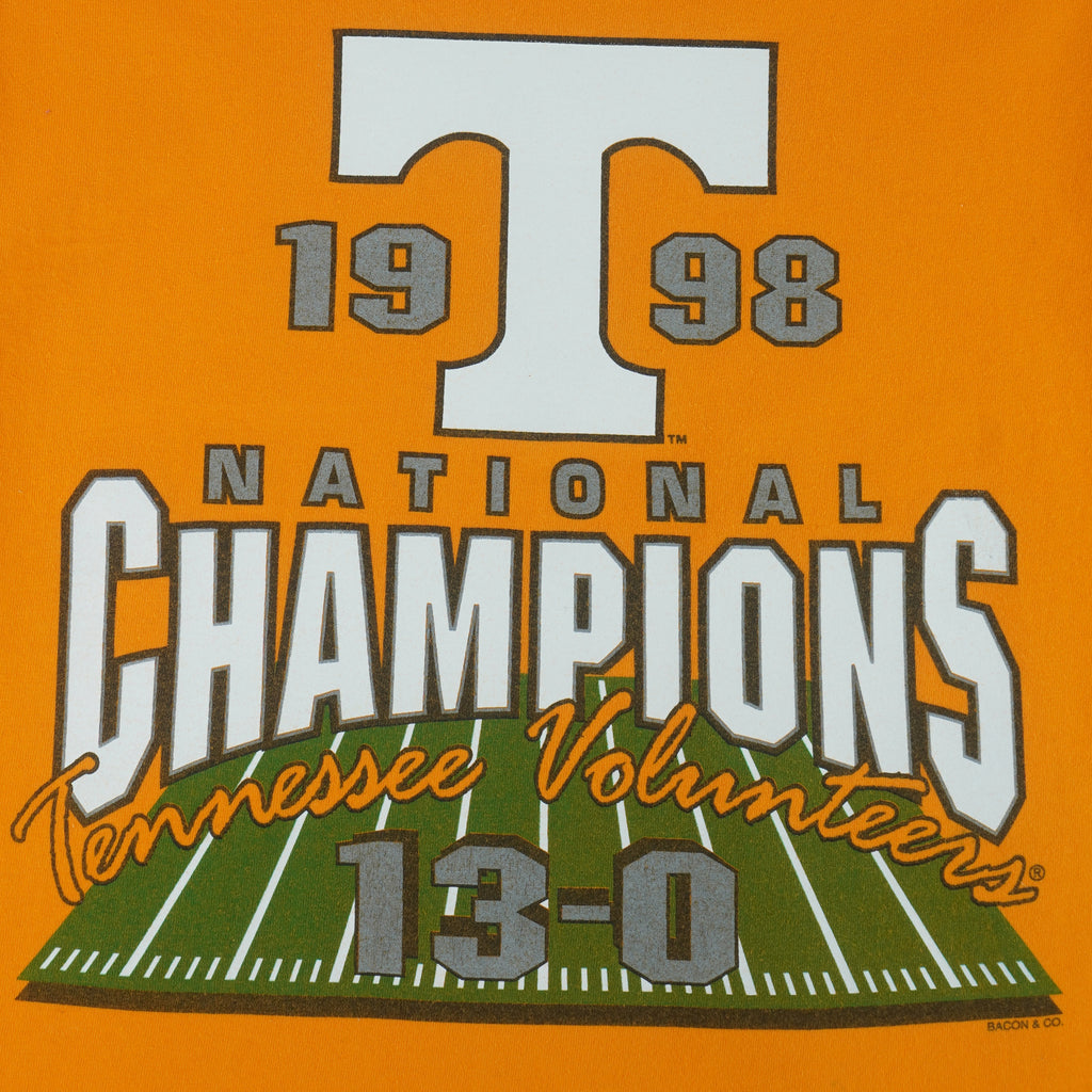 NCAA (Bacon & Co) - Tennessee Volunteers Football T-Shirt 1998 Large