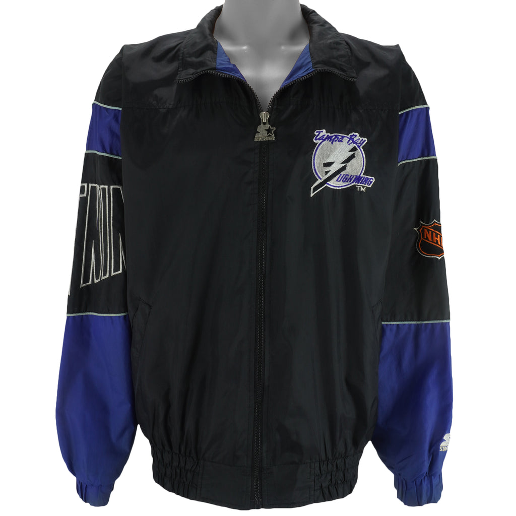 Starter - Tampa Bay Lightning Windbreaker 1990s Large vintage retro hockey