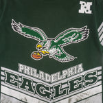 Vintage NFL (Salem) - Philadelphia Eagles All Over Print Jersey T-Shirt 1990s XX-Large vintage retro football