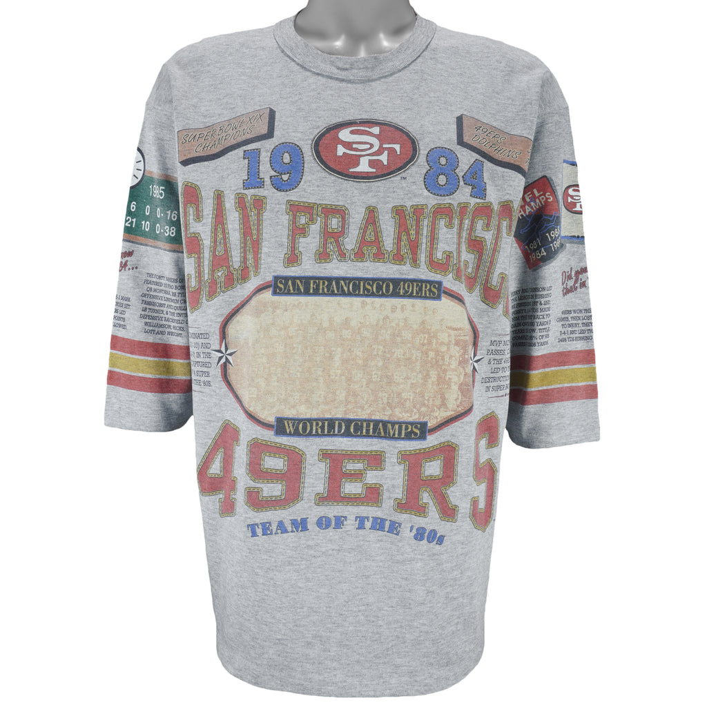 NFL (Long Gone) - San Francisco 49ers Team Of The 80s T-Shirt 1992 X-Large vintage retro football