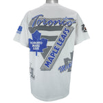 NHL (Bulletin Athletic) - Toronto Maple Leafs Spell-Out T-Shirt 1991 Large