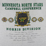 NHL (Nutmeg) - Minnesota North Stars Norris Division T-Shirt 1990s X-Large
