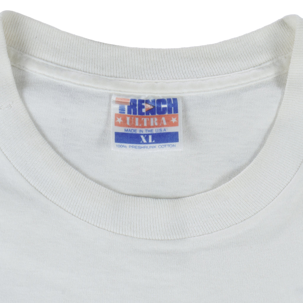 NFL (Trench) - Houston Oilers AFC Champions Spell-Out T-Shirt 1980s X-Large