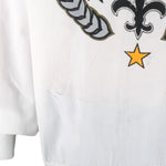 NFL (Logo 7) - New Orleans Saints Crew Neck Sweatshirt 1990s X-Large vintage retro football