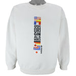 Adidas - Originals World Embroidered Crew Neck Sweatshirt 2000s Medium vintage retro