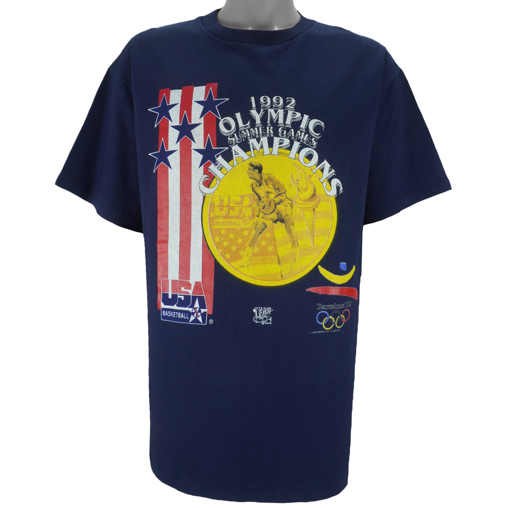 Vintage - USA Basketball Olympic Summer Games Champions T-Shirt 1992 X-Large vintage retro