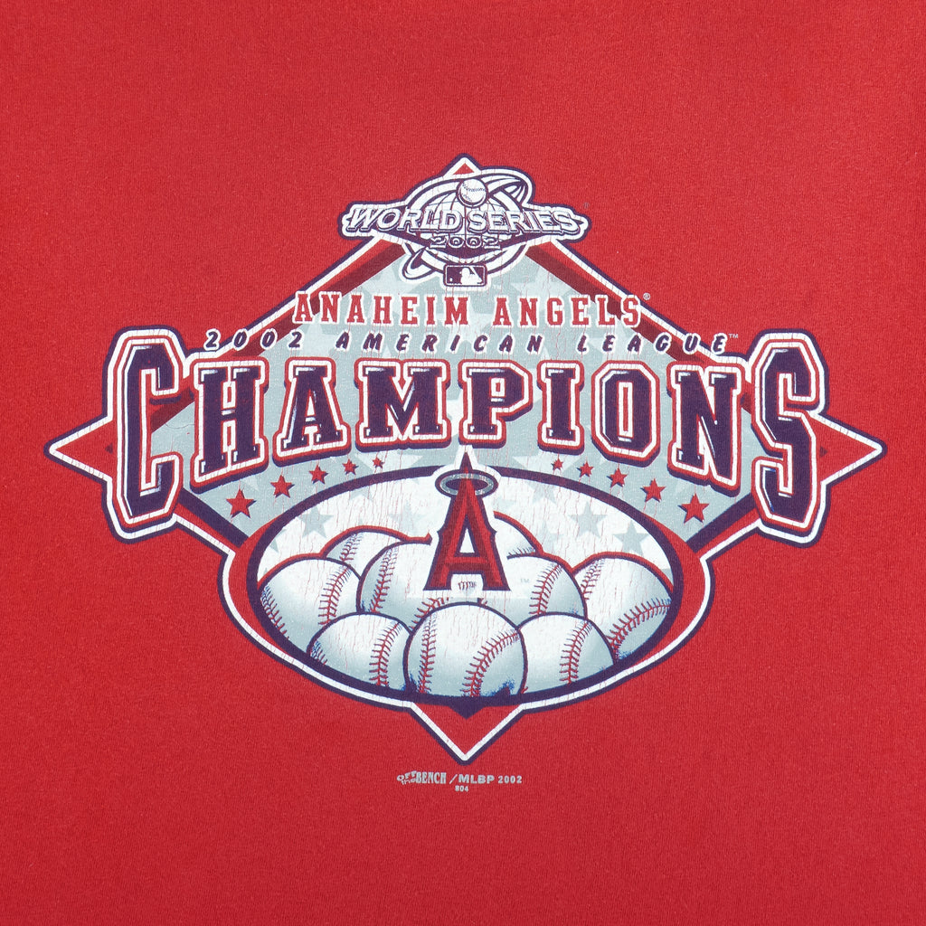 MLB (Optima) - Anaheim Angels World Series Champions T-Shirt 2002 Large