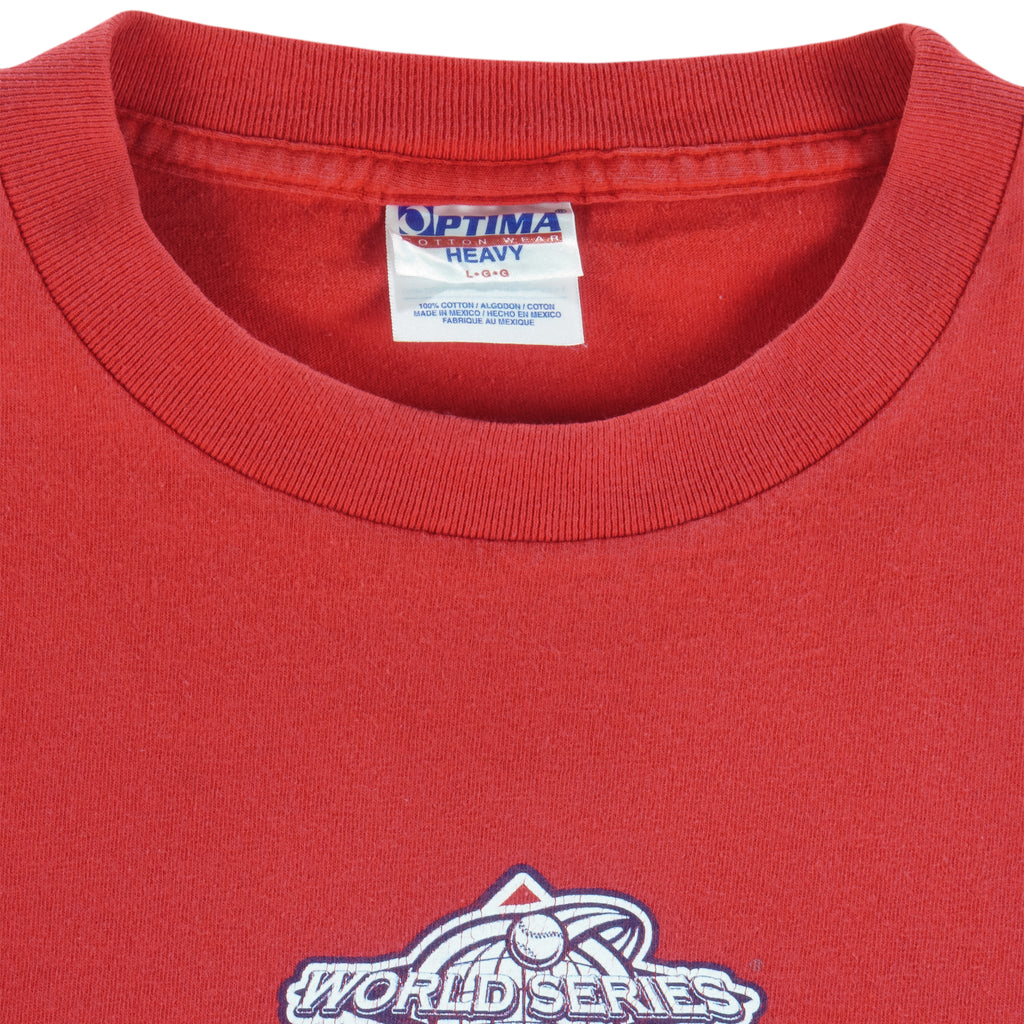 MLB (Optima) - Anaheim Angels World Series Champions T-Shirt 2002 Large