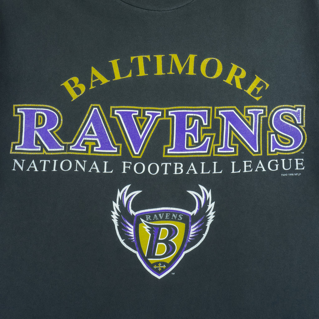 NFL - Baltimore Ravens Spell-Out T-Shirt 1996 Large