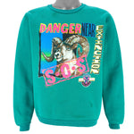 Vintage - S.O.S Danger Near Extinction Animal Print Sweatshirt 1990s Large