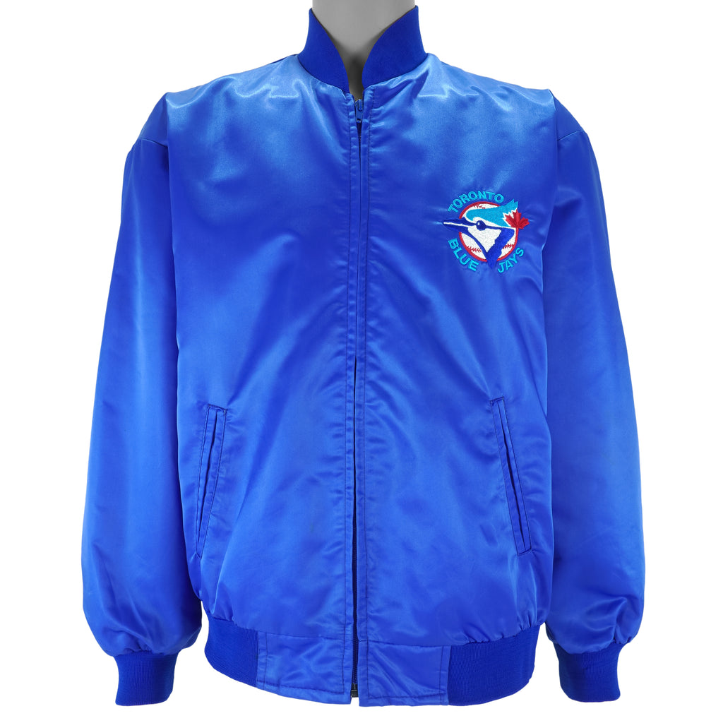 MLB (Canada Sportswear) - Toronto Blue Jays Satin Jacket 1990s Large vintage retro baseball