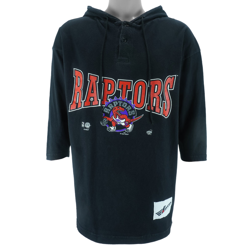 NBA (Ravens Athletic) - Toronto Raptors Hooded Sweatshirt 1994 Medium Vintage Retro Basketball