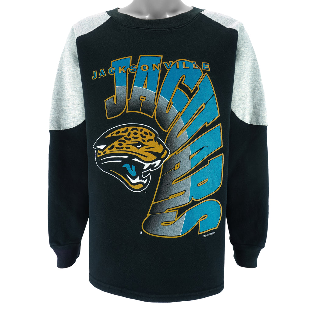 NFL (True Fan) - Jacksonville Jaguars Crew Neck Sweatshirt 1995 Large vintage retro football