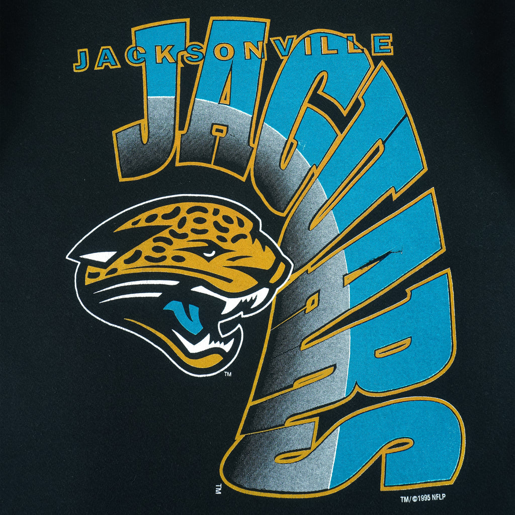 NFL (True Fan) - Jacksonville Jaguars Crew Neck Sweatshirt 1995 Large vintage retro football