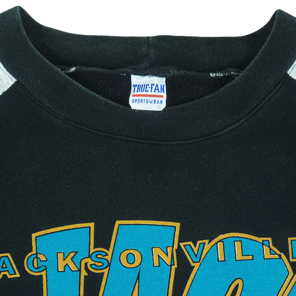 NFL (True Fan) - Jacksonville Jaguars Crew Neck Sweatshirt 1995 Large vintage retro football