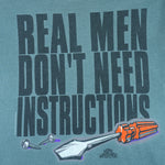 Vintage - Home Improvement Real Men Don't Need Instructions T-Shirt 1990s large vintage retro