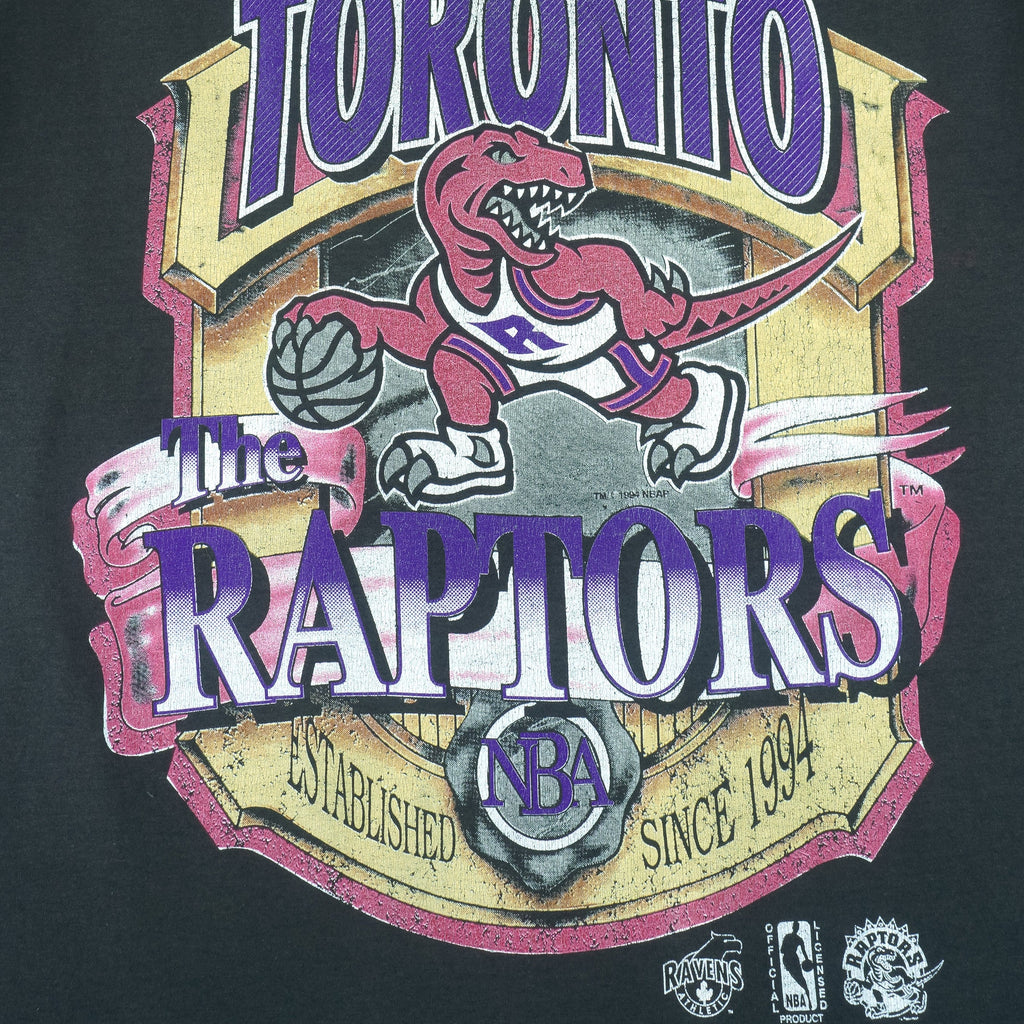 NBA (Best) - Toronto Raptors Big Spell-Out T-Shirt 1990s Large vintage retro basketball