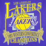 NBA (Nutmeg) - Los Angeles Lakers Western Champions T-Shirt 1991 Large