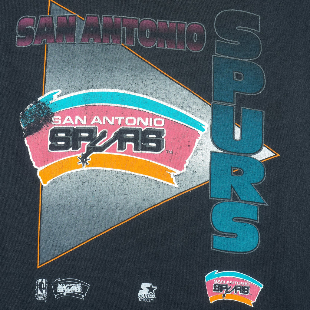 Starter - San Antonio Spurs Basketball T-Shirt 1990s X-Large