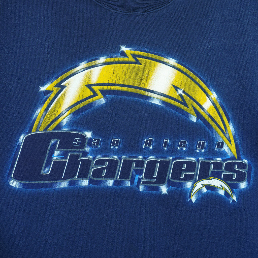 NFL (Pro Player) - San Diego Chargers Crew Neck Sweatshirt 1990s X-Large