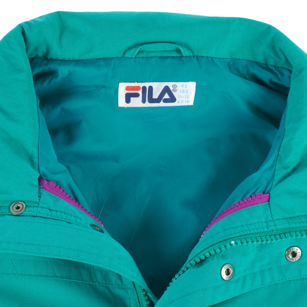 FILA - Magic Line Button & Zip-Up Jacket 1990s Medium