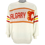 NHL (CCM) - Calgary Flames Sweater 1990 Medium vintage retro hockey