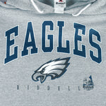 NFL (Riddell) - Philadelphia Eagles Hooded Sweatshirt 1998 Large vintage retro