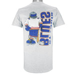 NHL (Nutmeg) - St. Louis Blues Breakout T-Shirt 1990s Medium Vintage retro hockey