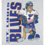 NHL (Nutmeg) - St. Louis Blues Breakout T-Shirt 1990s Medium Vintage retro hockey