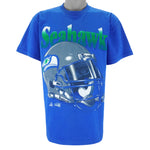 NFL (Riddell) - Seattle Seahawks Helmet T-Shirt 1994 Large