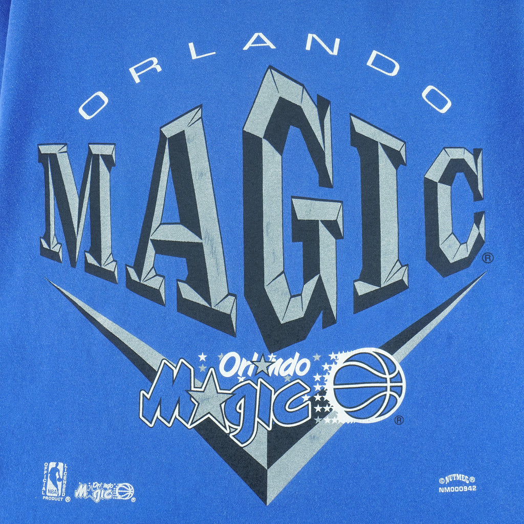 NBA (Nutmeg) - Orlando Magic Single Stitch T-Shirt 1990s Large vintage retro basketball
