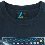 NHL (Logo Athletic) - San Jose Sharks Sleeveless Shirt 1992 Large vintage retro hockey