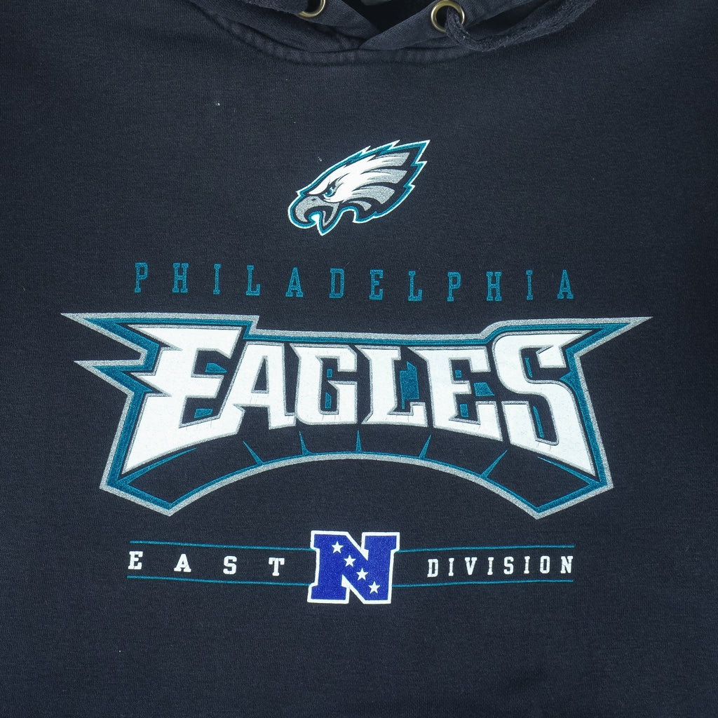 NFL - Philadelphia Eagles Hooded Sweatshirt 2000s Large VINTAGE RETRO Football