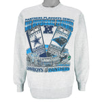 NFL (Pro Player) - Cowboys VS Panthers Super Bowl Champions Tickets Sweatshirt 1996 Medium