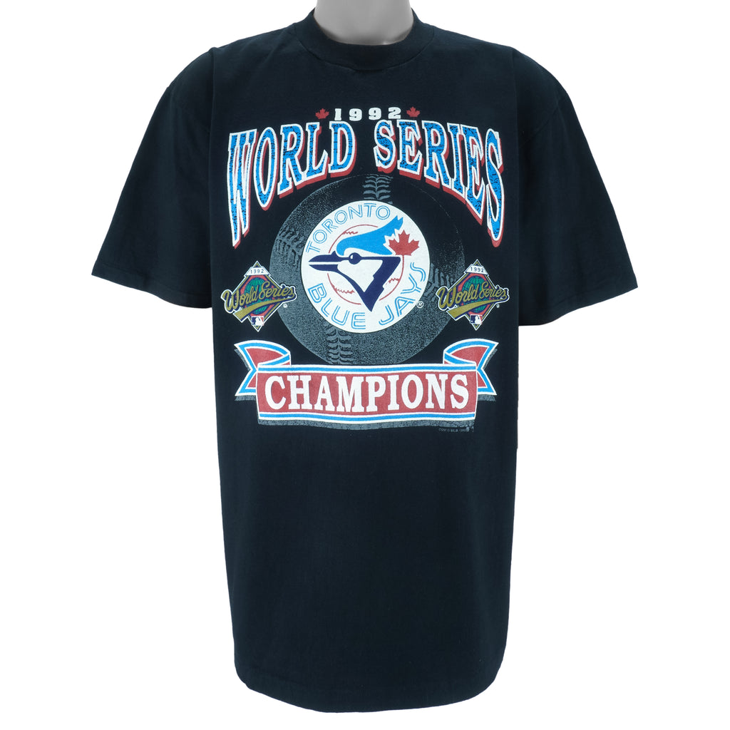 MLB (Waves) - Toronto Blue Jays World Series Champions T-Shirt 1992 X-Large vintage retro baseball