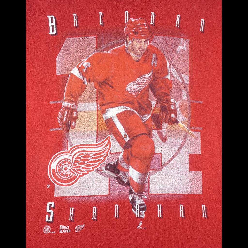 NHL (Pro Player) - Detroit Red Wings Brendan Shanahan T-Shirt 1990s X-Large