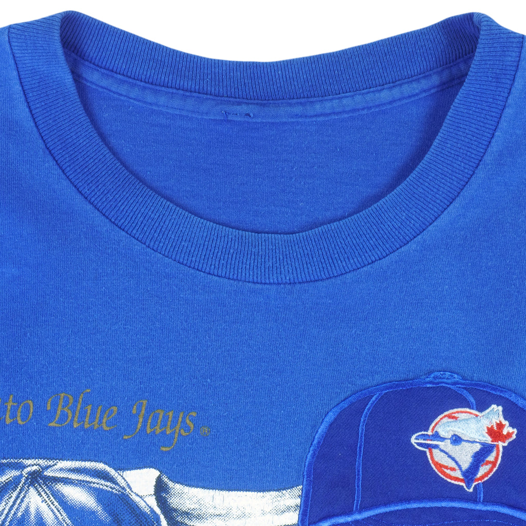 MLB (Nutmeg) - Toronto Blue Jays Locker Room Caps T-Shirt 1990s Medium