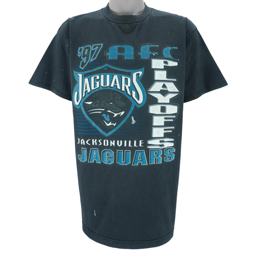 NFL (Logo 7) - Jacksonville Jaguars Football T-Shirt 1997 X-Large