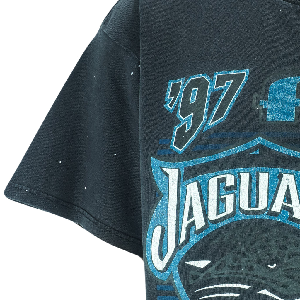 NFL (Logo 7) - Jacksonville Jaguars Football T-Shirt 1997 X-Large