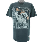 MLB (Nutmeg) - Chicago White Sox Carlton Fisk Player T-Shirt 1991 X-Large