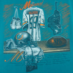 NFL (Nutmeg) - Miami Dolphins Locker Room T-Shirt 1990s Large