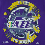 NBA (Trench) - Utah Jazz Spell-Out T-Shirt 1990s X-Large