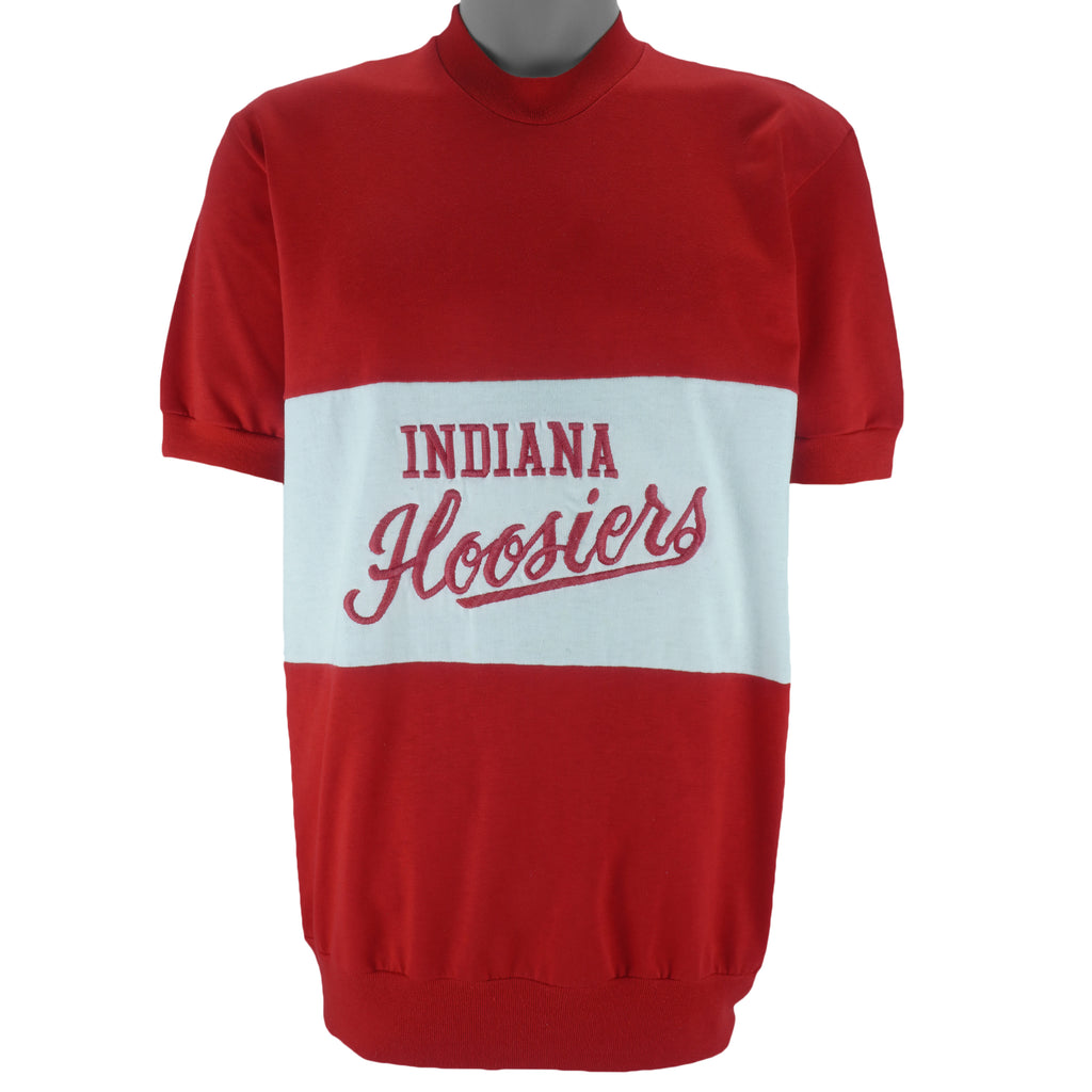 NCAA (Nutmeg) - Indiana Hoosier Embroidered Deadstock T-Shirt 1990s Large vintage retro football college