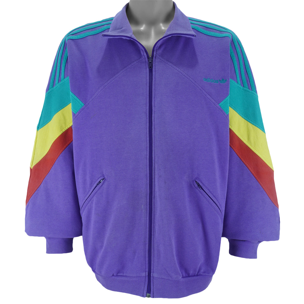 Adidas - Colorway Sports Track Jacket 1990s Large vintage retro