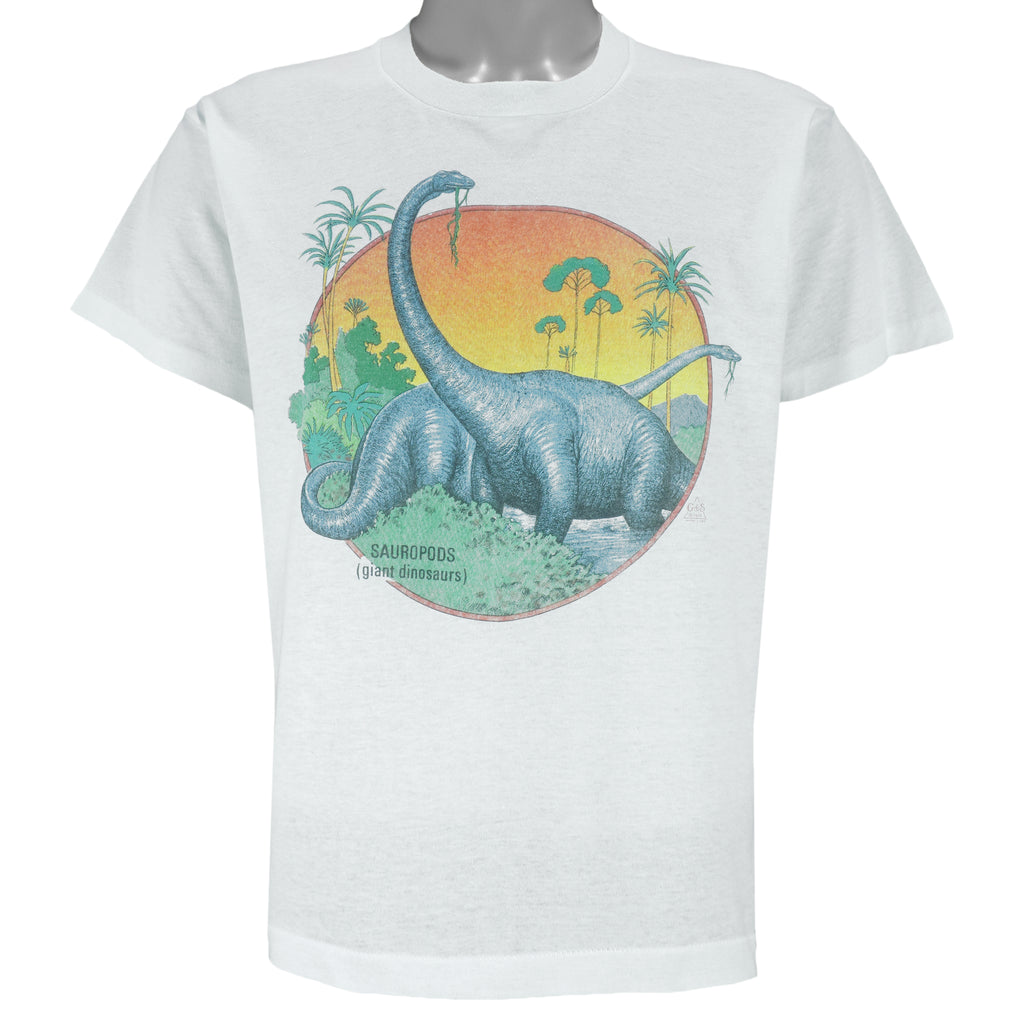 Vintage - Sauropods Giant Dinosaurs T-Shirt 1989 Medium vintage retro